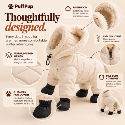 PuffPup™ Full-Body Dog Winter Suit